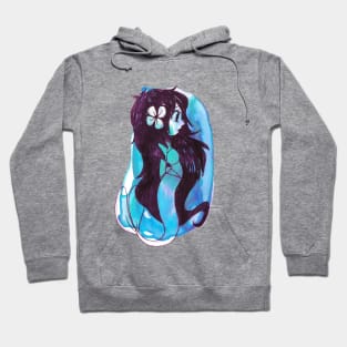 Blue Watercolor Mermaid Hoodie